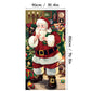 🎄 2+1 GRATIS – Kerstdeurdecoratie met Kerstman & Sneeuwpop – Feestelijke Prints, Kleurvast Polyester & Makkelijk Op Te Hangen