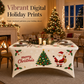 🎄✨ Kerst Tafelkleed met Stretch – Sfeervolle Bescherming voor Rechthoekige Tafels – VROEGE VOGEL 50% KORTING