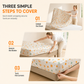 Bedrukte Stofhoes voor Bed & Bank – Beschermt Tegen Stof & Vuil – Mooi Design voor een Verzorgd Interieur