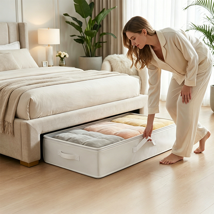 Opvouwbare Opbergtas voor Onder het Bed – Met Ritssluiting – Ruimtebesparend & Praktisch voor Thuis