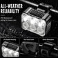 🚲 50% KORTING! Schokbestendige Fietstelefoonhouder + 6-LED Lampenset – 180 Lumen, Type-C Oplaadbaar & Waterdicht | Veilig Fietsen in het Donker 🛡️💪