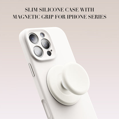 Slanke Siliconen Hoes met Magnetische Sluiting – Licht, Flexibel & Comfortabel voor iPhone