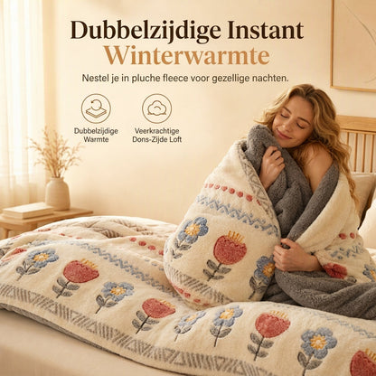 🛏️ 50% KORTING – Omkeerbaar Sherpa Fleece Dekbed | Fluweelzacht Gevoel & Warme Winterlaag | Voor een Knusse Slaapkamer