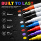 🔥FLASH SALE🔥 Quick-Dry Paint Marker Pens – 12 Kleuren, 3mm Tip – Hoge Dekking, Multi-Oppervlak – Snel Droog – Gratis Verzending in het VK! 🎨✨