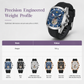🕰️ Tonneau Herenhorloge met Skeleton Wijzerplaat | Chronograaf & Maanstand | Opvallend Design met Siliconen Band
