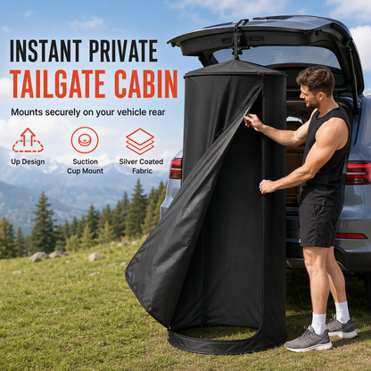🏕️🚿 Draagbare Douchetent voor de Auto – Snel Op Te Zetten & Privé – Ideaal voor Kamperen & Reizen✨