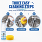 🧼 2+1 GRATIS – Enzymatisch Reinigingsschuim voor Vaatwasserfilters – Helpt Vet & Voedselresten Los te Maken – Voor Eenvoudig Filteronderhoud