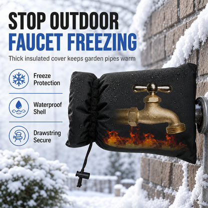 📢📢 1+1 gratis❄️ Buitenkraan Beschermhoes Set – Beschermt tegen vorst en regen