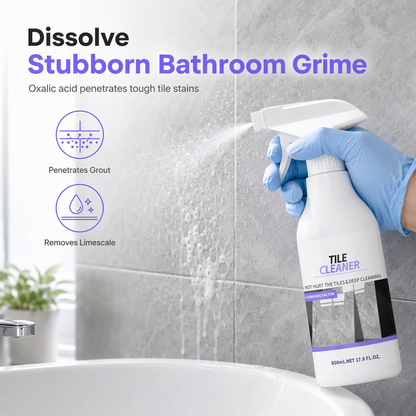 🧼 Tegelreiniger & Kalkaanslagverwijderaar | Helpt Hardnekkige Aanslag & Vlekken Verwijderen | Voor Badkamer en Douche