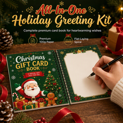🎅 2+1 GRATIS! Boek met Kerstcadeaukaarten van de Kerstman – Feestelijk & Persoonlijk | Perfect voor Elk Cadeau 🎄🎁