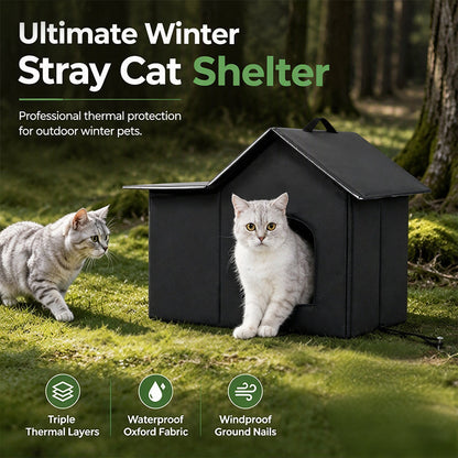 🐱 60% KORTING – Geïsoleerd Kattenverblijf voor Buiten | Weerbestendig & Warm | Voor Tuin, Terras & Buitenruimte
