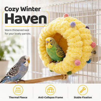 🐦 50% KORTING! Zacht Hangend Vogelbed met Fleece-Voering – Comfort voor Kleine Vogelkooien | Eenvoudig op te Hangen ✨🏠