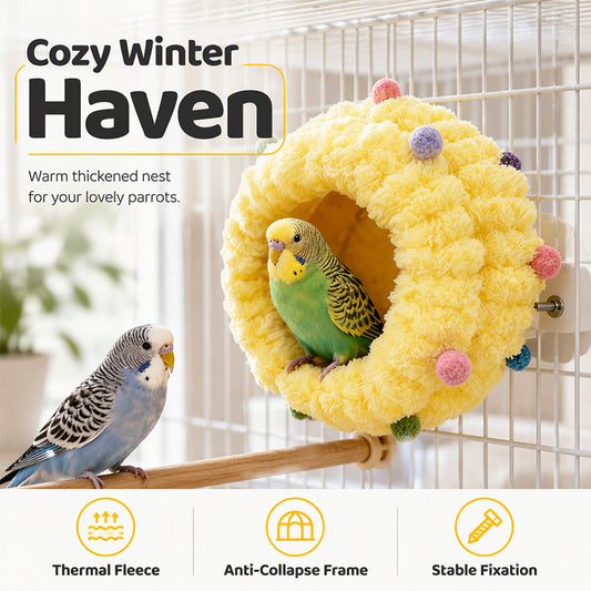 🐦 50% KORTING! Zacht Hangend Vogelbed met Fleece-Voering – Comfort voor Kleine Vogelkooien | Eenvoudig op te Hangen ✨🏠