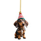 🐕 CHRISTMAS SALE – KOOP 2, KRIJG 1 GRATIS | Puppy Kerstornamenten | 5 Stuks per Set | Voor Kerstboom & Feestdecoratie