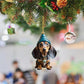 🐕 CHRISTMAS SALE – KOOP 2, KRIJG 1 GRATIS | Puppy Kerstornamenten | 5 Stuks per Set | Voor Kerstboom & Feestdecoratie
