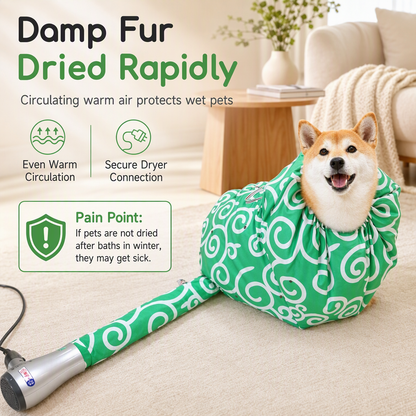 🐶 Droogzak voor Honden & Katten – Snel Drogen Na Het Wassen, Minder Water In Huis