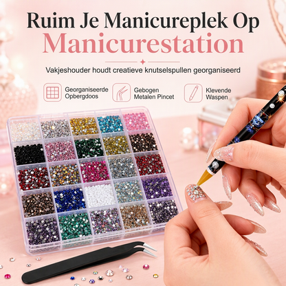 💎 Creatieve Strass Set voor DIY-projecten | Geef Telefoonhoesjes, Accessoires & Nagels een Sprankelende Look