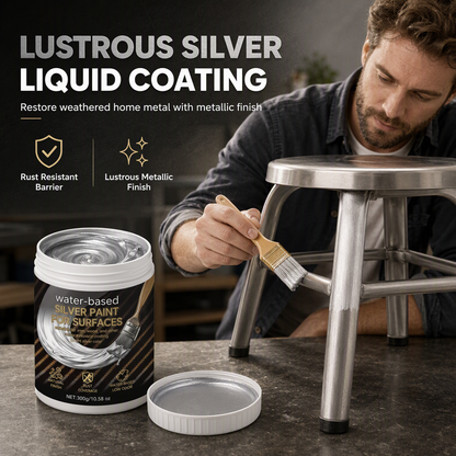 🛡️ 50% KORTING! Beschermende Zilverkleurige Coating op Waterbasis – Stralende Finish & Sterke Bescherming | Veilig & Milieuvriendelijk ✨🌿