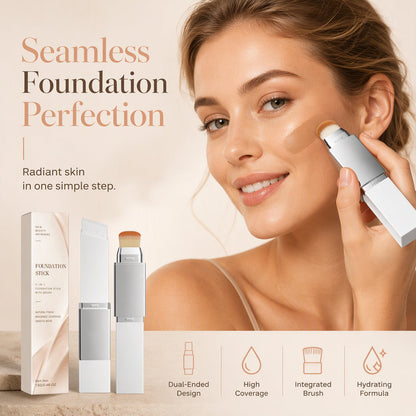 ✨ 50% KORTING – Romige Foundationstick met Dekking voor een Verzorgde Matte Finish