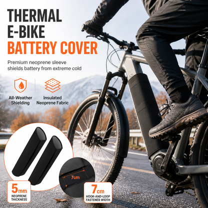 🚴 Thermische E-Bike Accuhoes – 5 mm Neopreen Isolatie tegen Kou, Modder en Vuil
