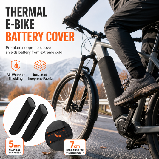 🚴 Thermische E-Bike Accuhoes – 5 mm Neopreen Isolatie tegen Kou, Modder en Vuil