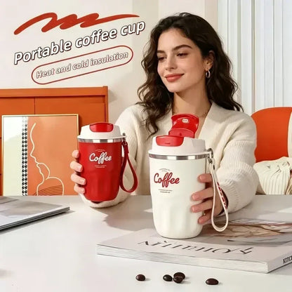 🎄 60% KORTING – Slimme Thermische Koffiebeker met Temperatuurweergave | Een Praktisch Kerstcadeau voor Thuis en Onderweg