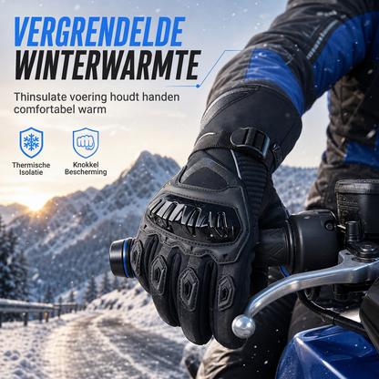 🏍️ 60% KORTING – Extra Warme Waterdichte Motorhandschoenen | Dikke Winterhandschoenen voor Koude en Natte Ritten