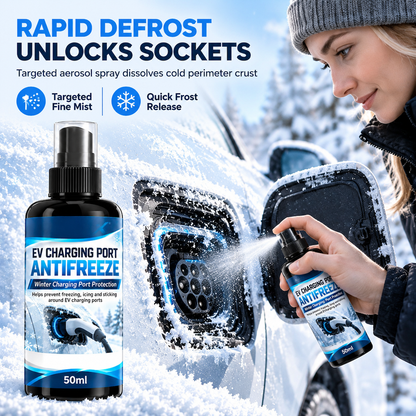 ❄️ Ontdooier voor de Laadklep van Elektrische Voertuigen – Gerichte Winterse IJsverwijderingsspray | Veilig voor Lak, Plastic & Rubber ⚡🛡️