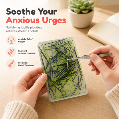 🧩 50% korting! Rechthoekig pluk-friemelspeeltje – trek gekleurde draadjes uit het voelvlak, compact & inclusief pincet. 15 uitvoeringen – voor rustige ontspanning! ✨🧵