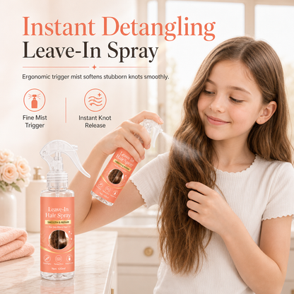 💗 60% KORTING – Leave-In Ontwarrende Haarspray tegen Klitten en Pluizig Haar | Fijne Verzorgende Nevel