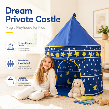 🎄 70% KERSTKORTING – Kinderspeeltent met Oprolbare Deur | Een Eigen Speelplekje voor Kinderen