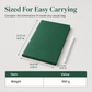 Deep Green Blank Notebook and White Gel Pen Set