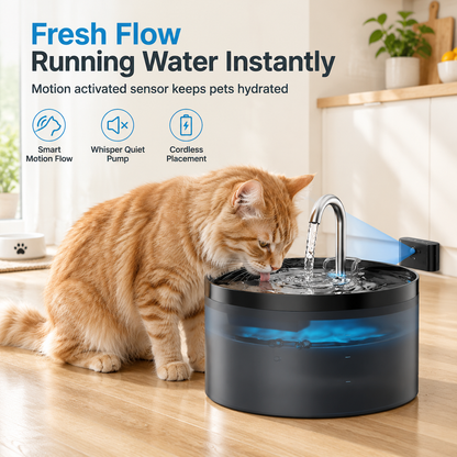 🐾 Fluisterstille USB-Drinkfontein voor Huisdieren – Automatische Circulatie & Filtersysteem | Geen Stopcontact Nodig | 60% KORTING! ✨